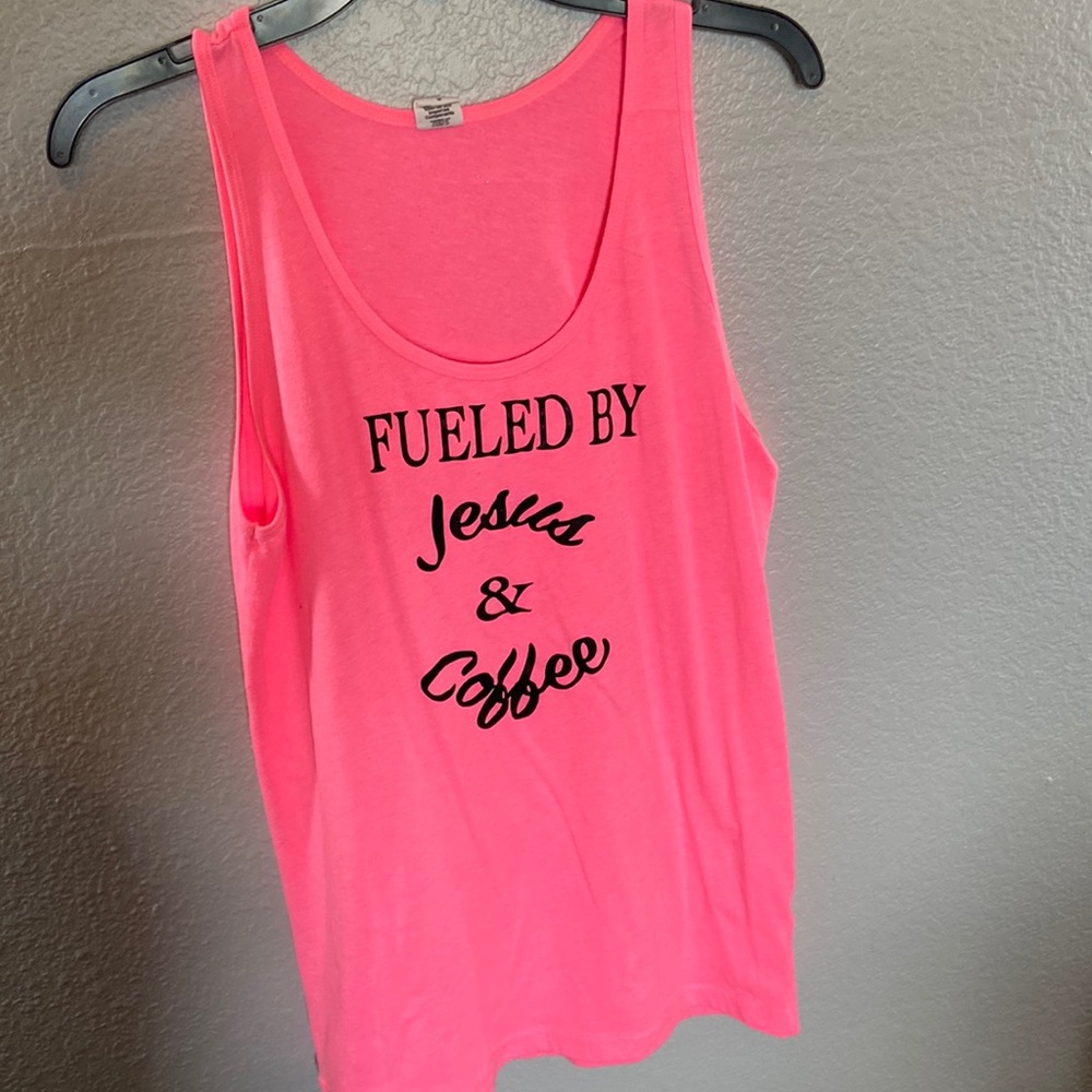 Hot pink Christian tank